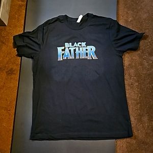 Black Father (PANTHER). Unworn bella canvas short sleeve shirt. Mens XL